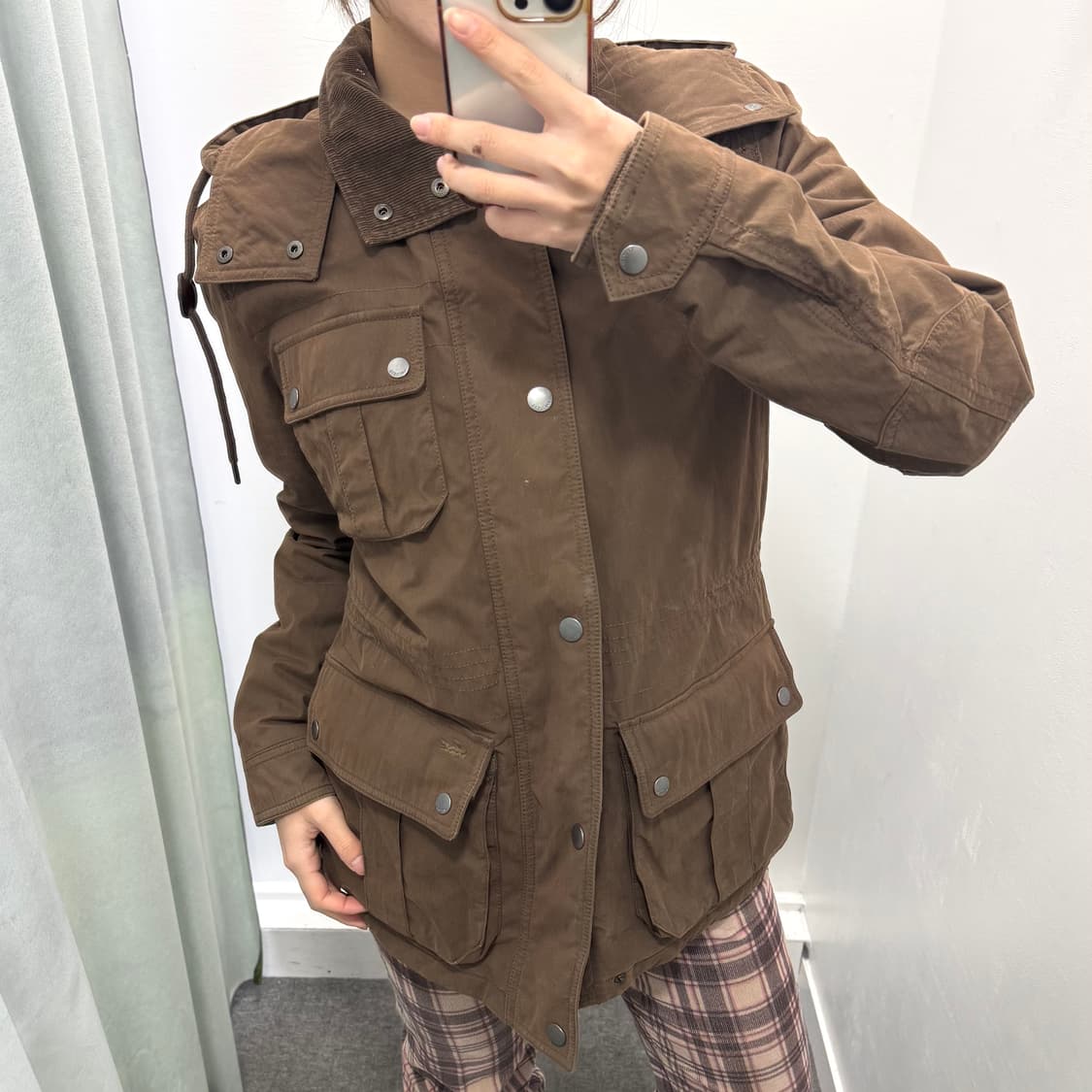 라코스테 브라운 야상자켓 상품이미지1