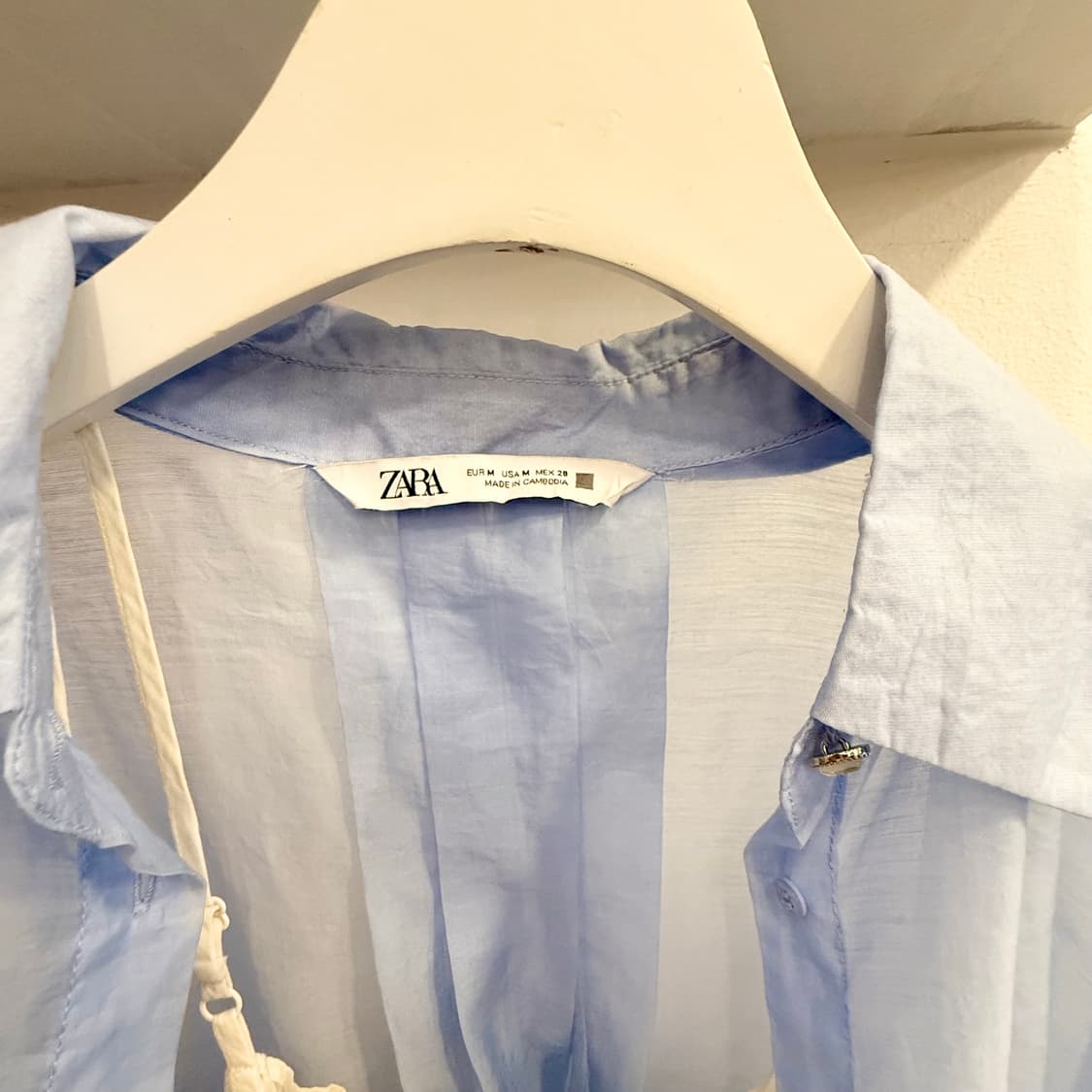 ZARA 자라 하늘색 셔츠 상품이미지2