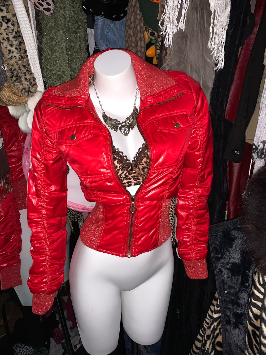 y2k 코르셋 숏패딩 상품이미지1