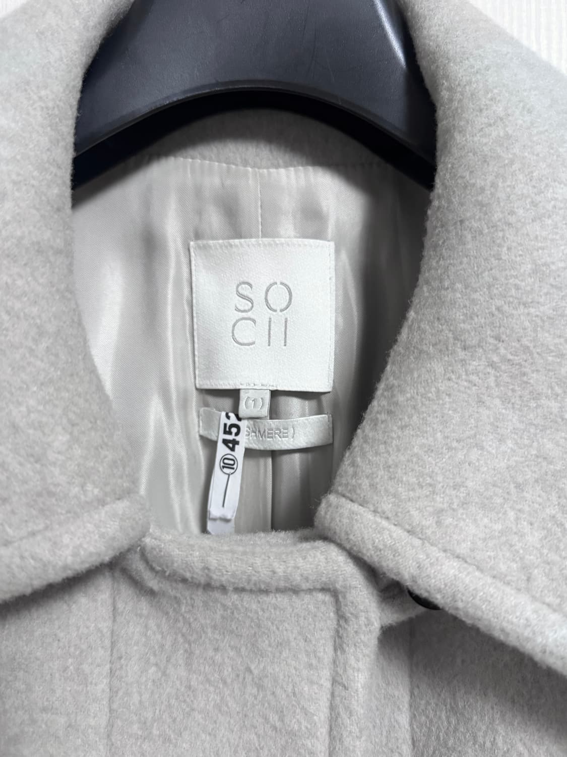 소치이 울캐시미어 발마칸 코트 상품이미지7