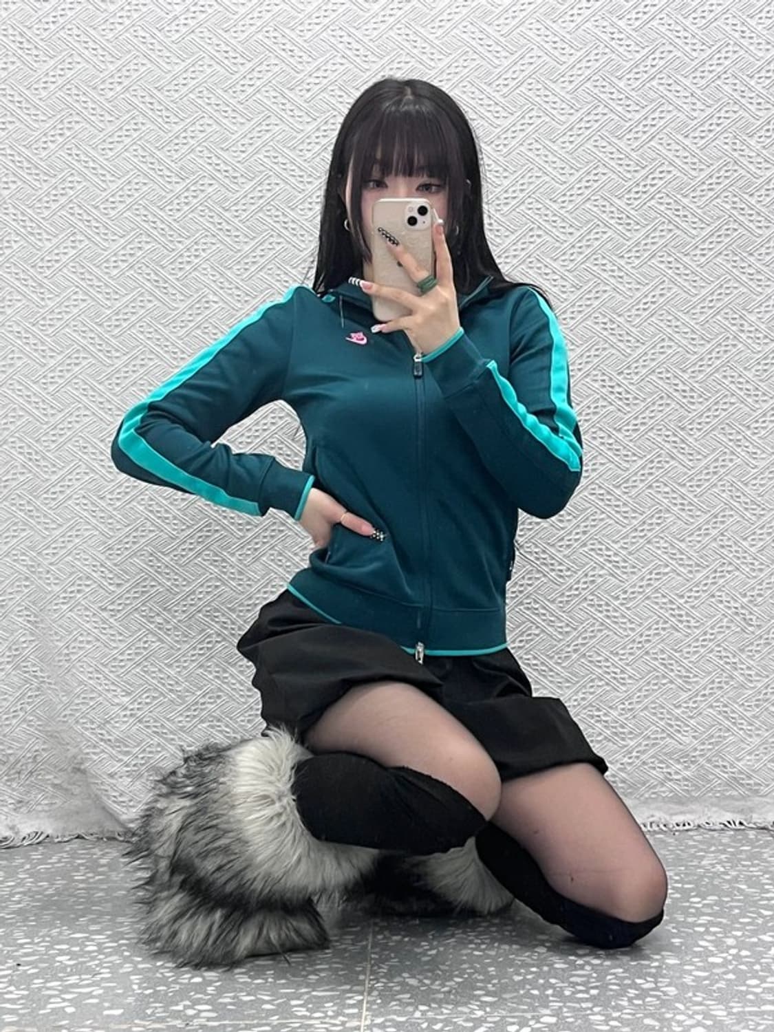 나이키 Y2K 레트로 00's 민트코어 져지 집업 M C10560 상품이미지1