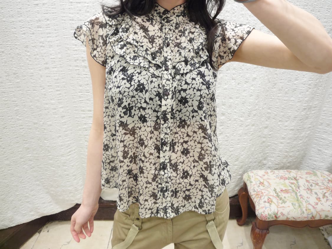Flower frill blouse 상품이미지2
