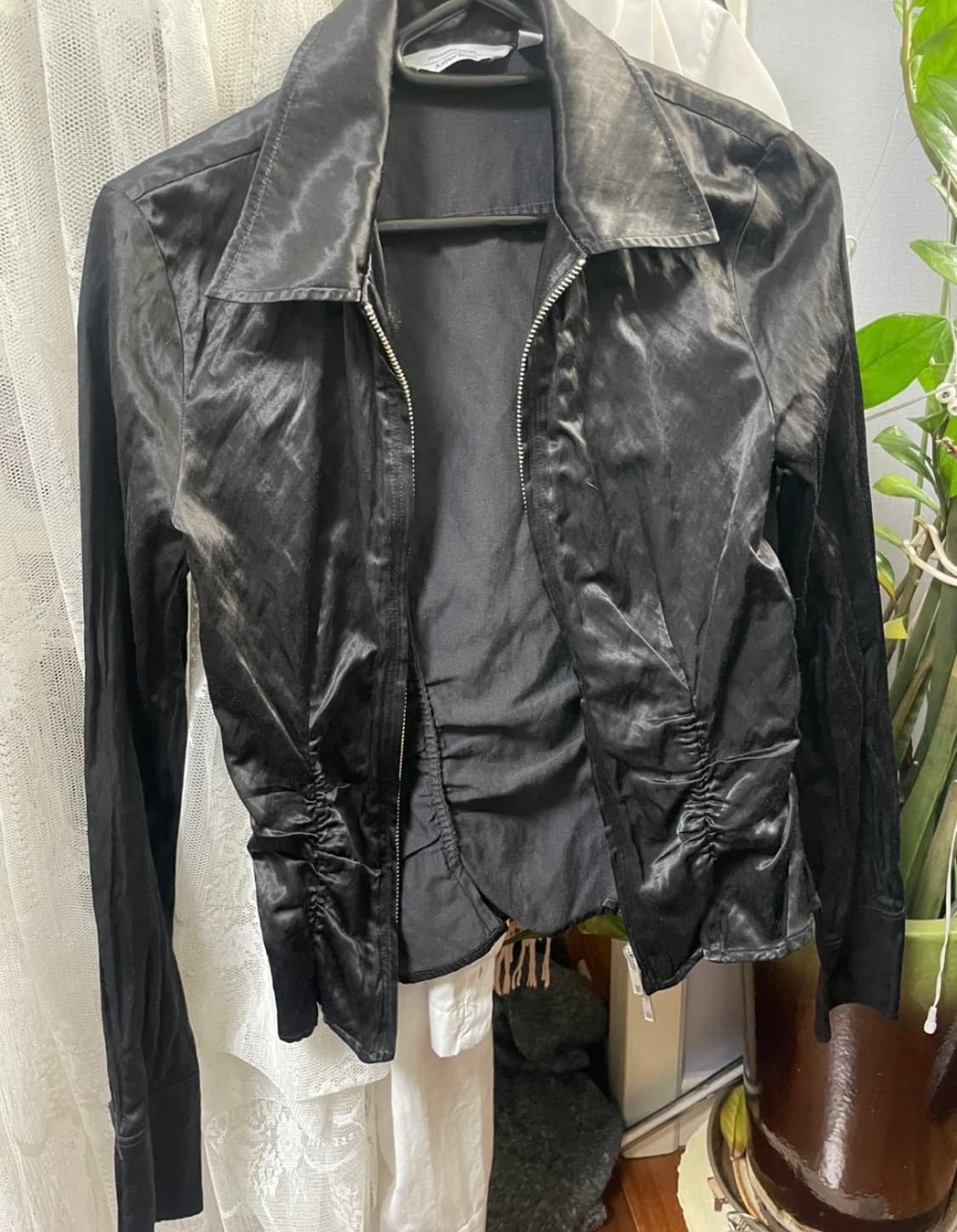 앤아더스토리즈 새틴 블루종 eu34 사이즈 상품이미지1