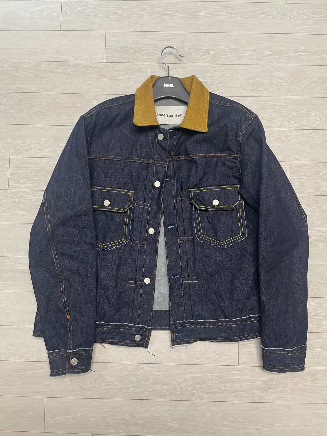 앤더슨벨 인디고 데님 트러커 자켓 awa477m(INDIGO) 상품이미지1