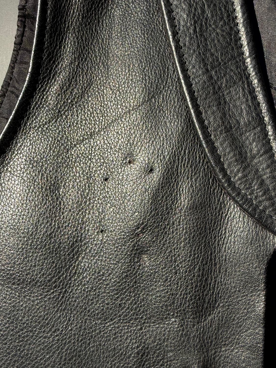 90's KUMAMOTO Harley Club Cowhide vest 상품이미지7