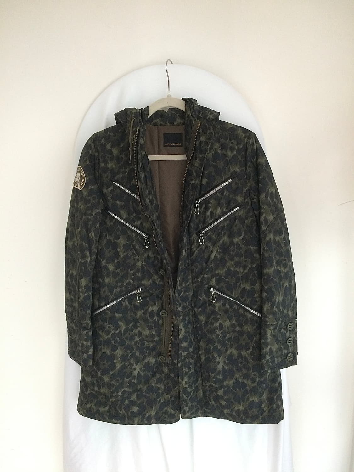 히스테릭 글래머 프리마 로프트 레오파드 히스걸 경량 패딩 후드 자켓 상품이미지3