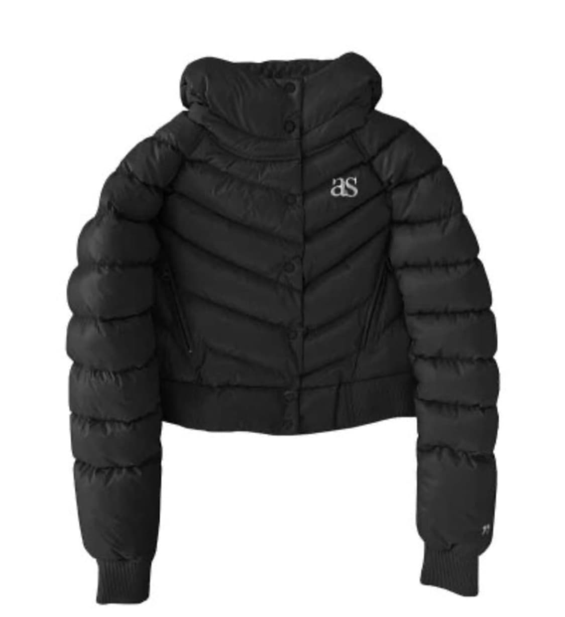 애즈온 숏푸퍼 자켓 블랙 Short Puffer Jacket 상품이미지1