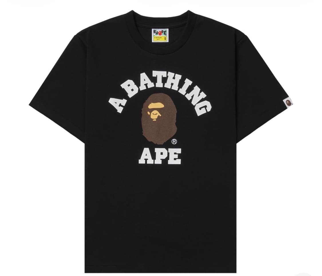 베이프 컬리지 반팔 M 상품이미지1