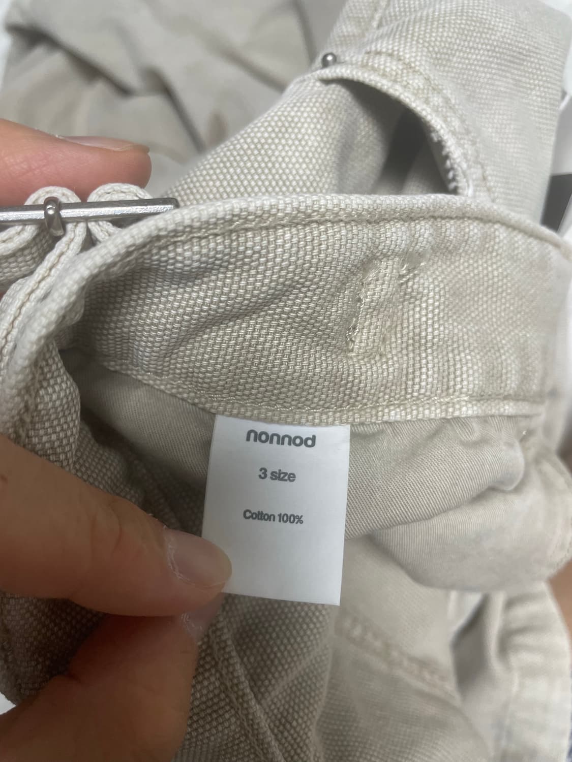 논노드 더블니 커버 빈티지 베이지 3Size 상품이미지5