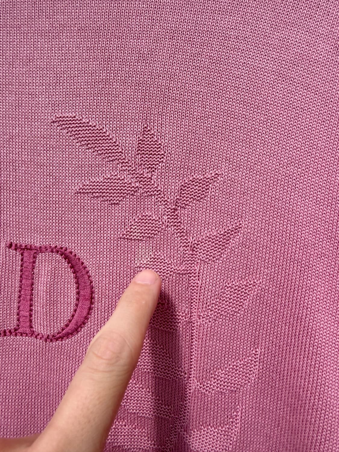 90s Christian Dior Sports CD cotton knit 상품이미지6