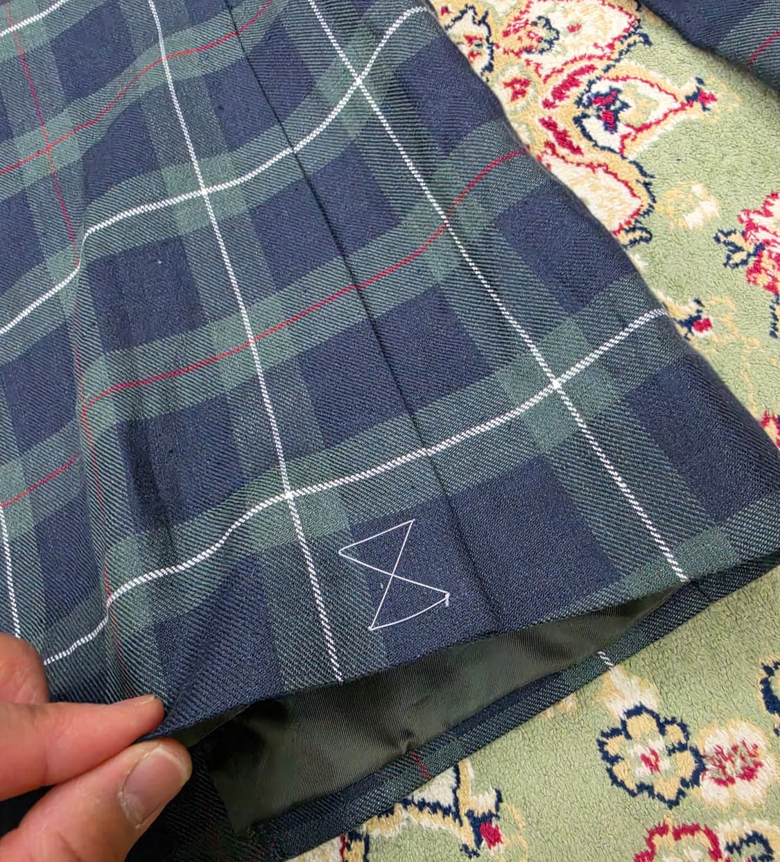 [새상품/최종할인] 브룩스 브라더스 그린체크 린넨 2버튼 자켓42R 상품이미지9