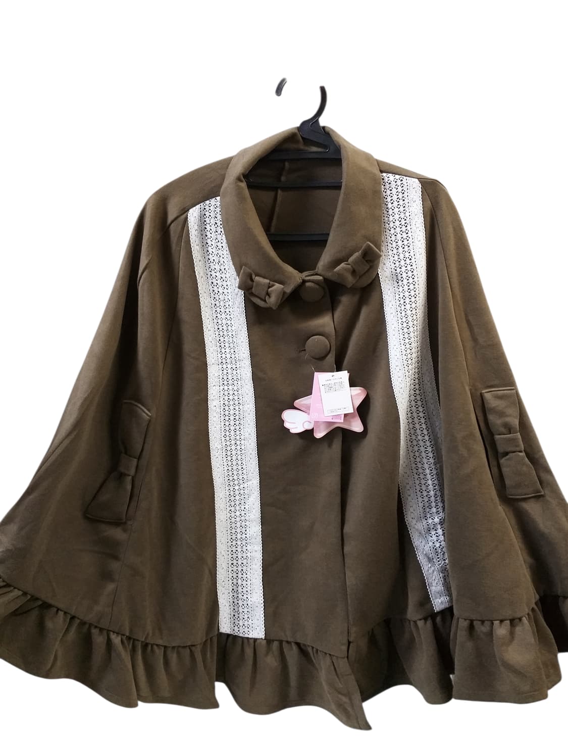 양산형지뢰계 케이프망토코트 달천 로리타 펑크 캐캐체 핀터깔 라떼히메갸루 상품이미지1