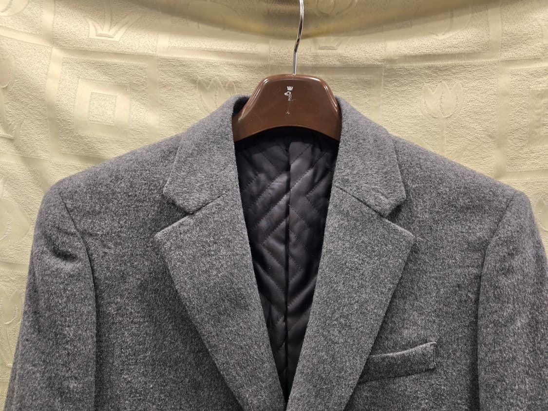 바쏘옴므 BASSO homme 남성 모+캐시미어 회색 코트 95~100 상품이미지2