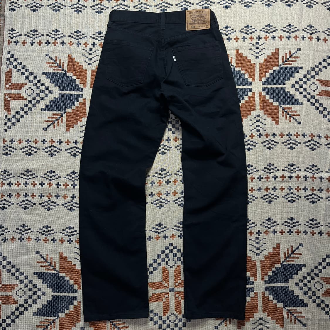 90s리바이스(JAPAN) 508 블랙블랙 빈티지 데님(실측확인) 상품이미지8