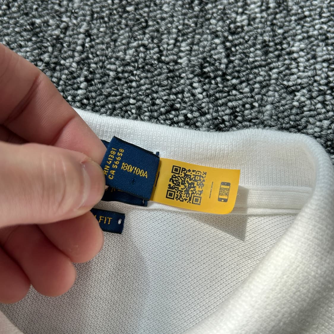 폴로 랄프로렌 커스텀 슬림핏 화이트 PK 반팔티 상품이미지7