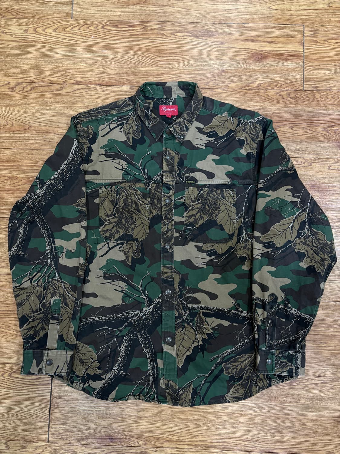 슈프림 스냅 워크 셔츠 브랜치 우드랜드 카모 - 22FW 상품이미지2