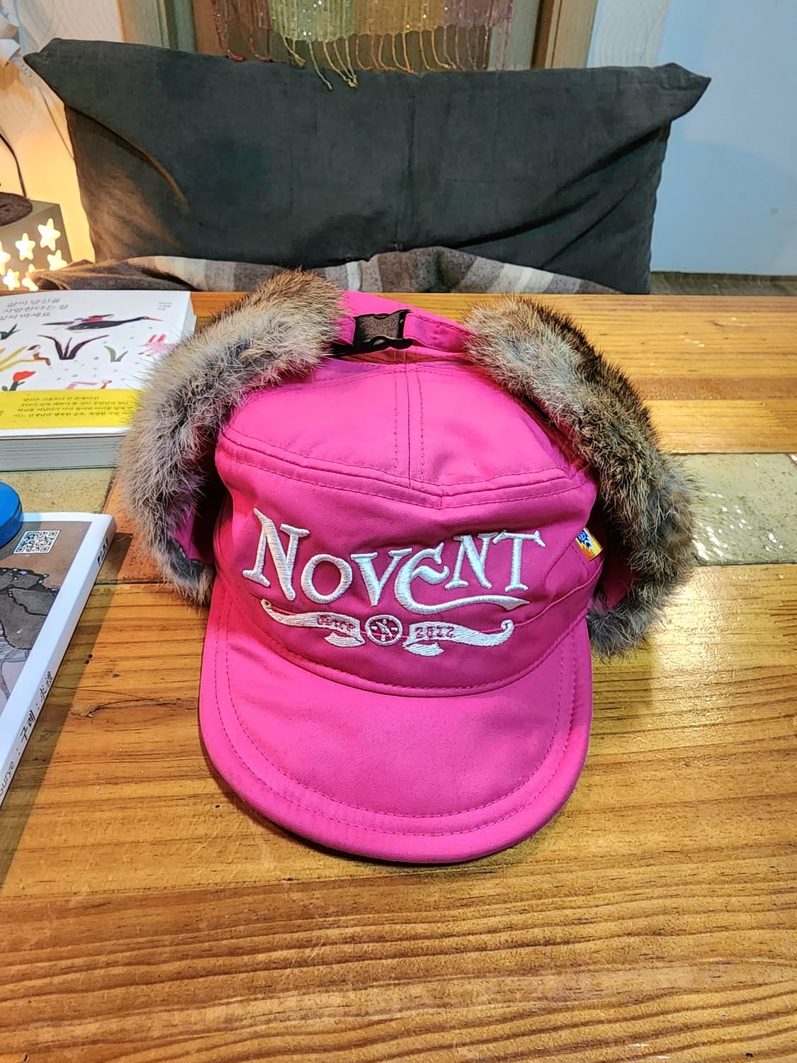 novent 핫핑크 귀돌이 방한모자 상품이미지8