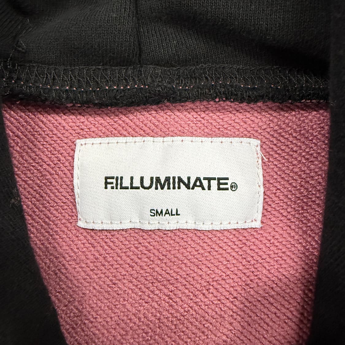 (S)필루미네이트 투톤 후드티셔츠(블랙,핑크) 상품이미지2