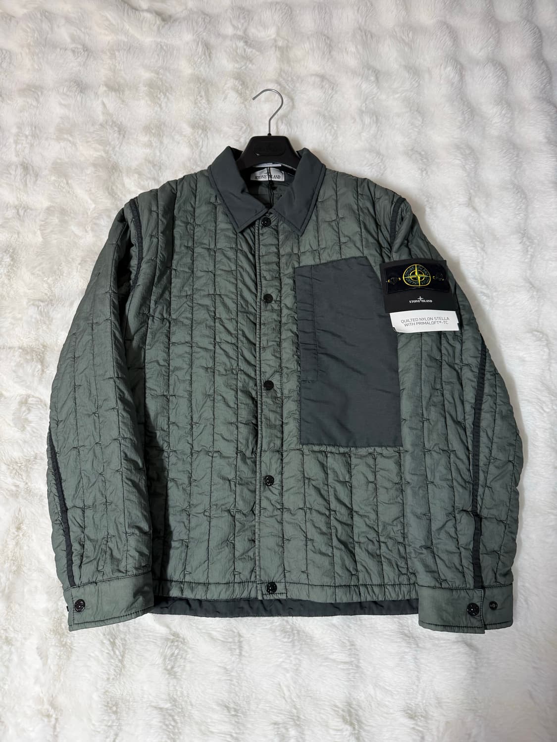 [L] 스톤아일랜드 40831 퀼티드 나일론 스텔라 프리마로프트-TC자켓 상품이미지1