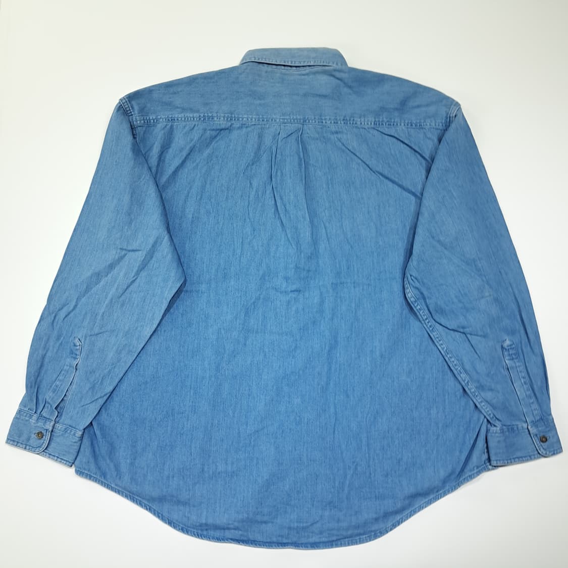 CL678 2XL 엘엘빈 90s 캐나다판 f라이트블루 빅사이즈 데님셔츠 상품이미지6