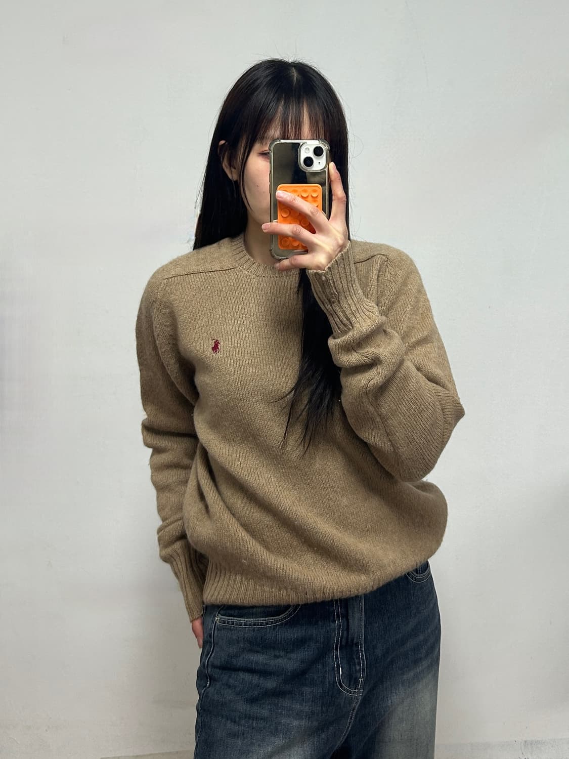 폴로 랄프로렌 포니로고 울 니트 베이지 상품이미지1