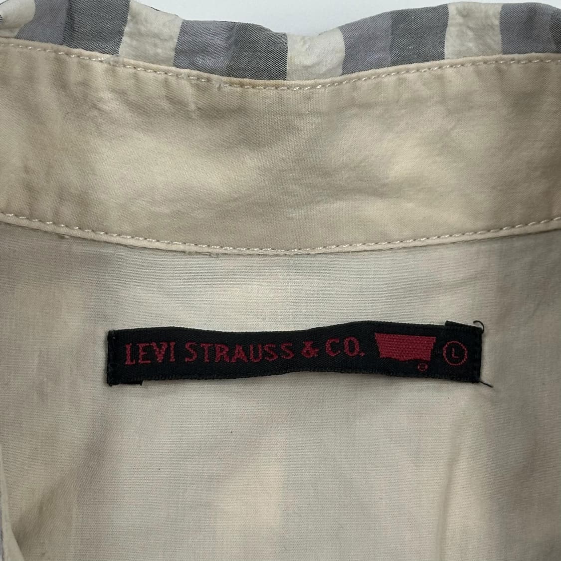 리바이스 오리지널 웨스턴 체크셔츠 (L) 상품이미지5