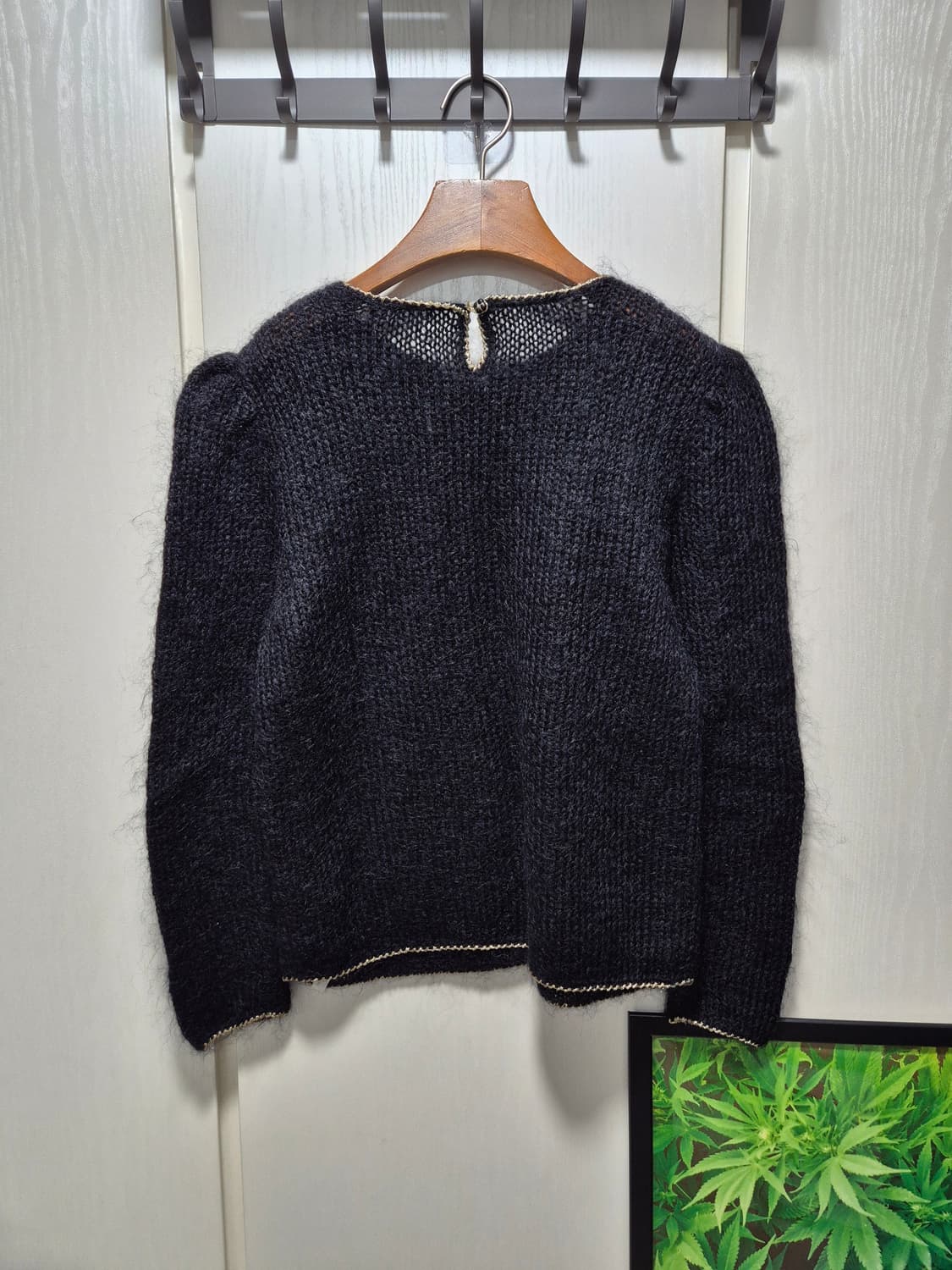 빈티지 모헤어 블랙 퍼프니트 상품이미지10