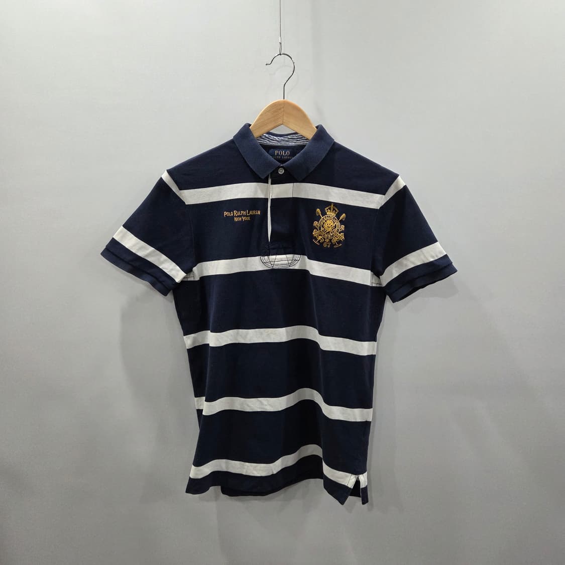 폴로랄프로렌 피케 카라 스트라이프 반팔티 M 상품이미지1