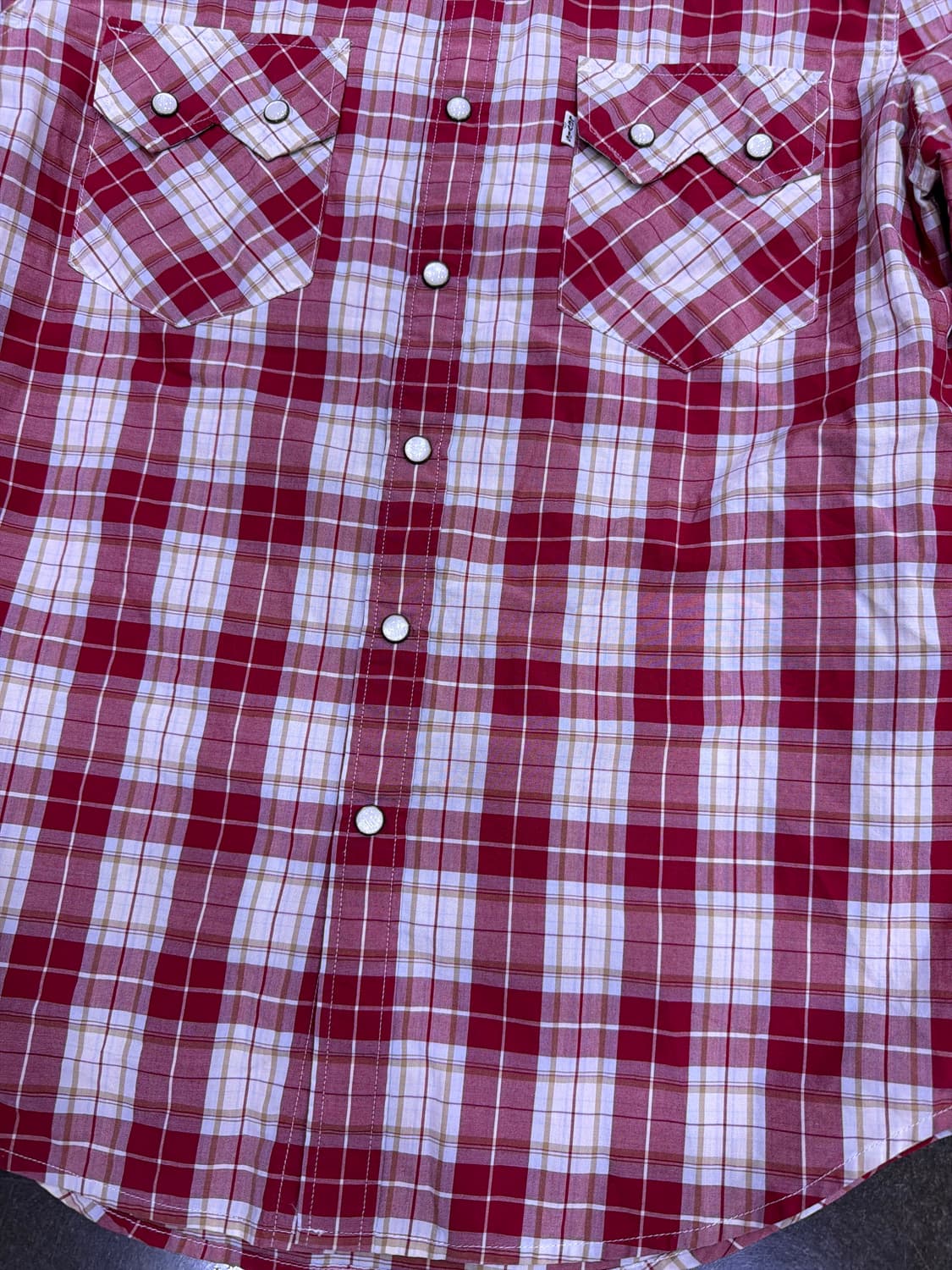 리바이스 레드체크 슬림핏 웨스턴 체크셔츠 S 상품이미지5