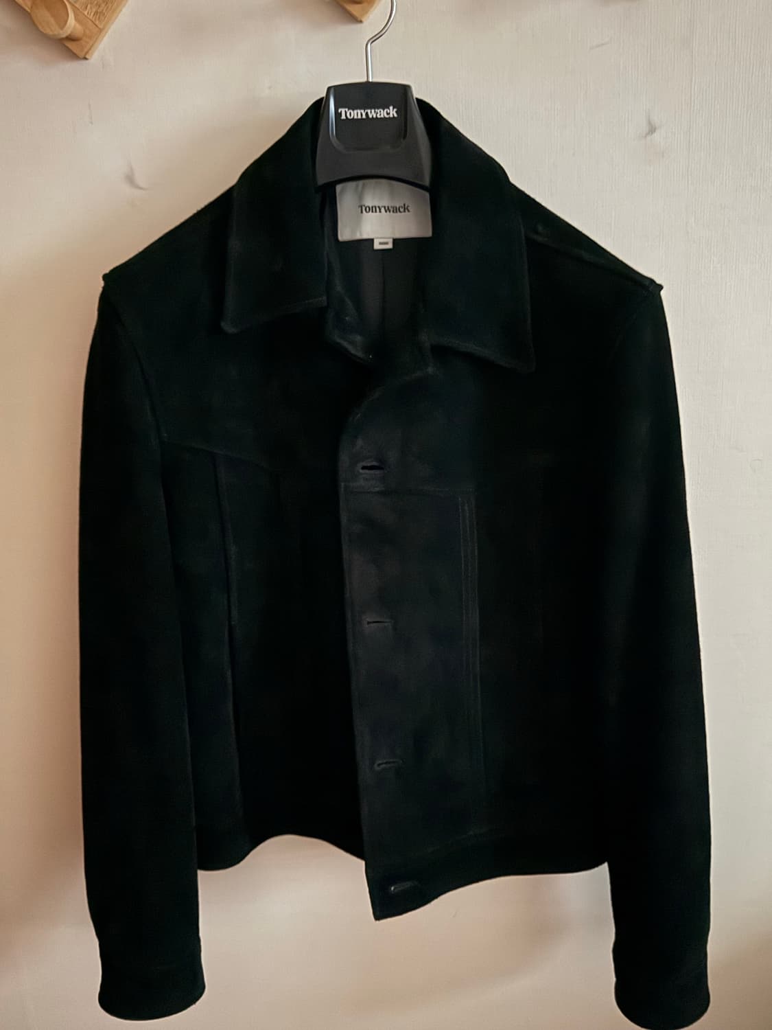 토니웩 블랙 스웨이드 트러커 자켓 M 상품이미지3