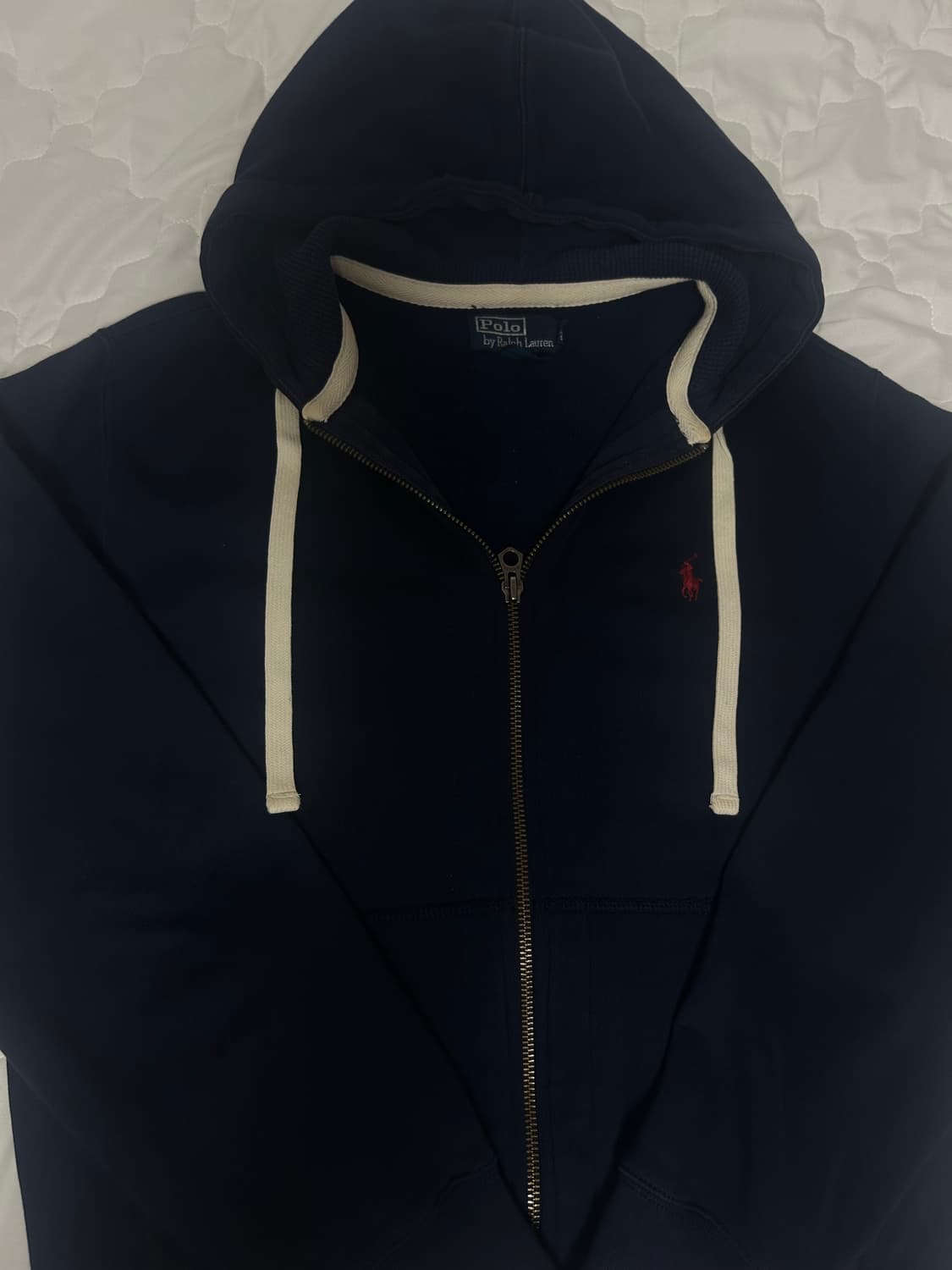 폴로 후드집업 네이비 상품이미지3