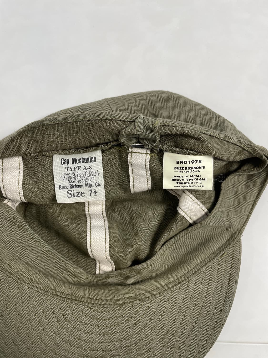 버즈릭슨 CAP MECHANICS Type A-3 BR02536  상품이미지3