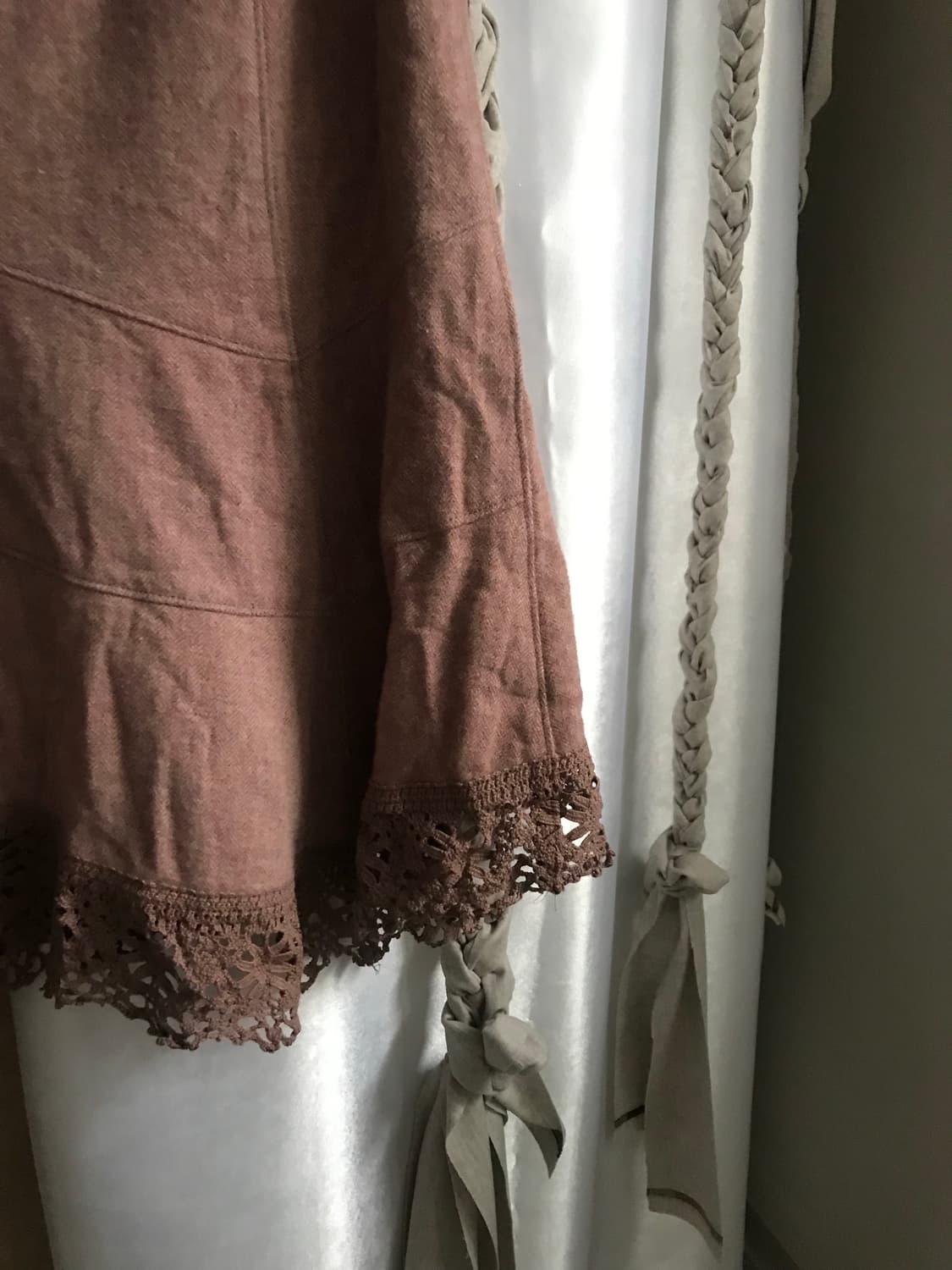 vintage lace pink skirt  상품이미지8