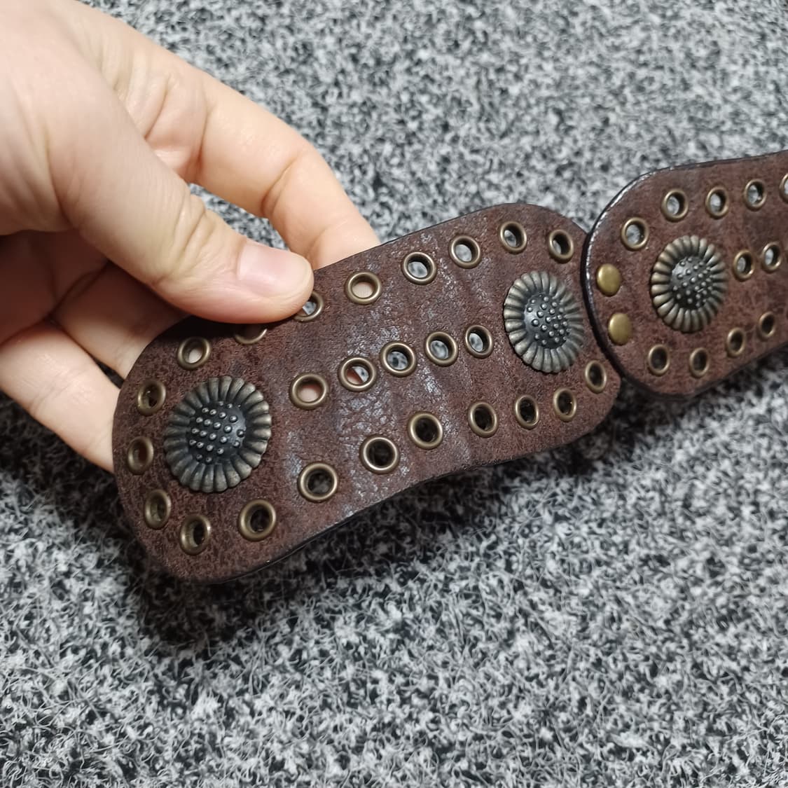 빈티지 유니크 금장 벨트  상품이미지4