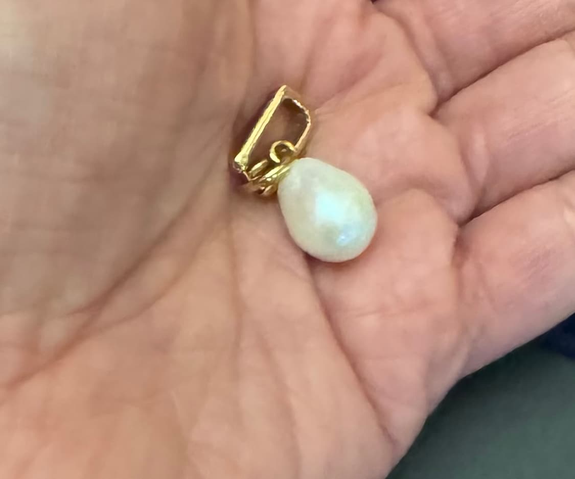 Missoma 천연진주 골드 싱글 이어링 상품이미지3