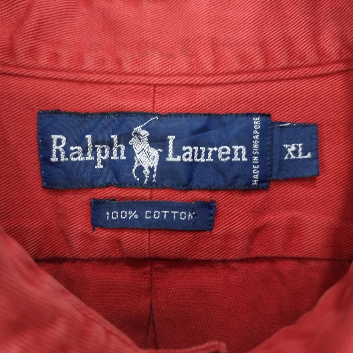 [폴로 랄프로렌] 포니 로고 자수 빈티지 셔츠 레드 M19593 상품이미지7