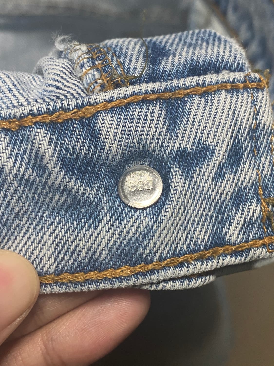 [38X32] 리바이스 517 빈티지 90s USA 오렌지탭 데님 팬츠 상품이미지4