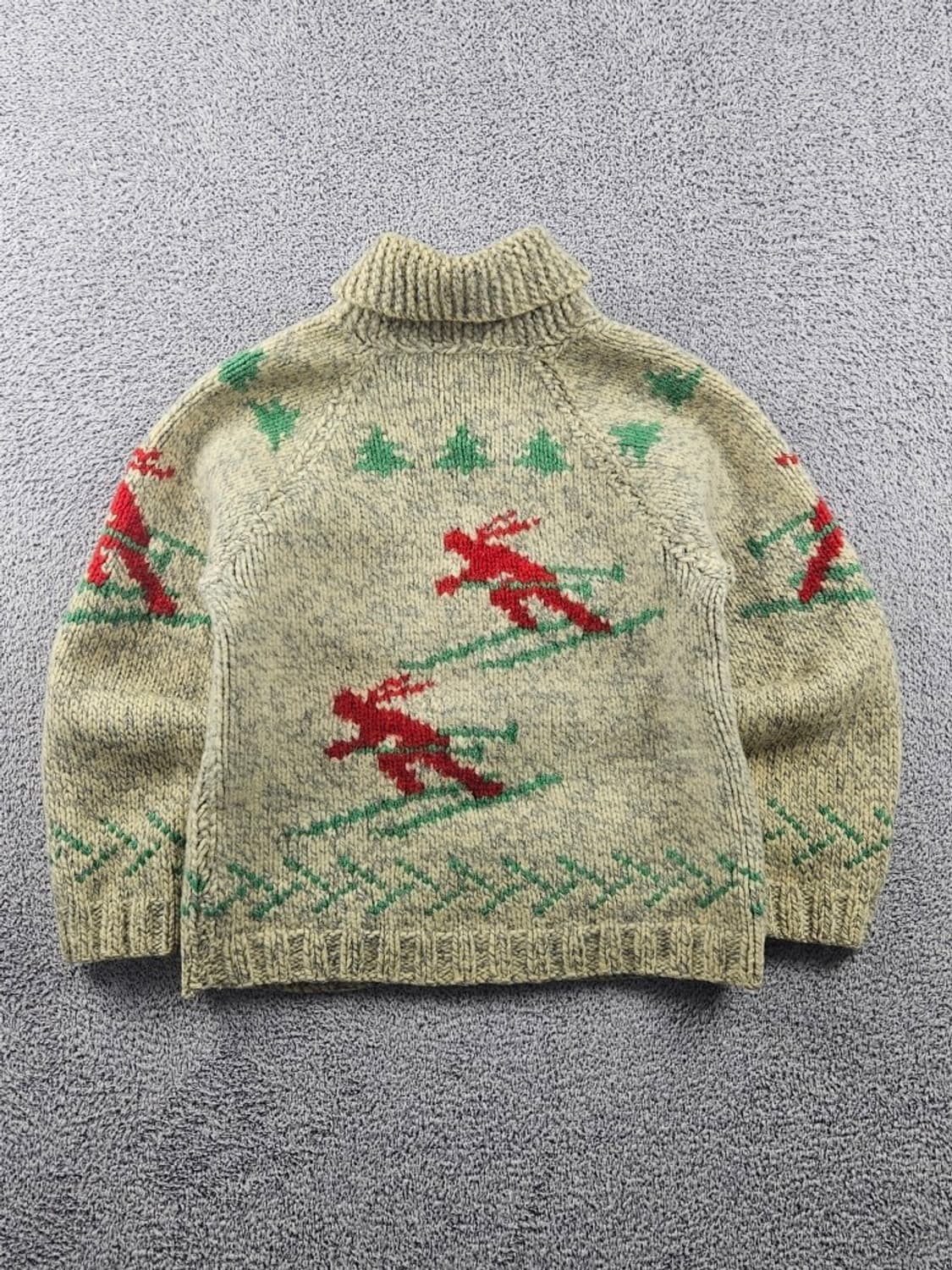 핸드메이드 패턴 헤비 니트 스웨터 가디건 ( 상세설명참조 )/ 10700 상품이미지5