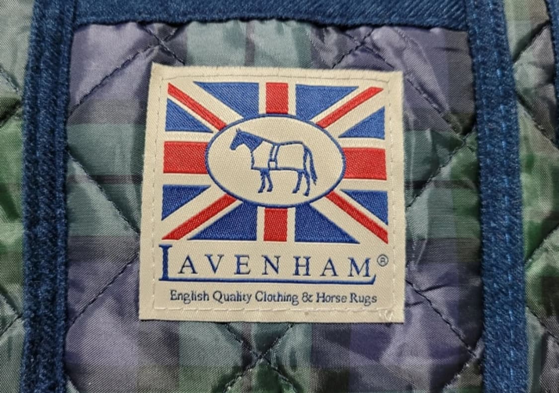 영국 라벤헴(LAVENHAM) 퀼팅 체크 소형 토트백 상품이미지3