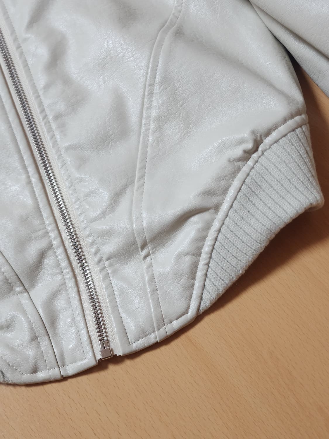 Kashiko 카시코 st 포 레더 바이커 자켓 아이보리 상품이미지7