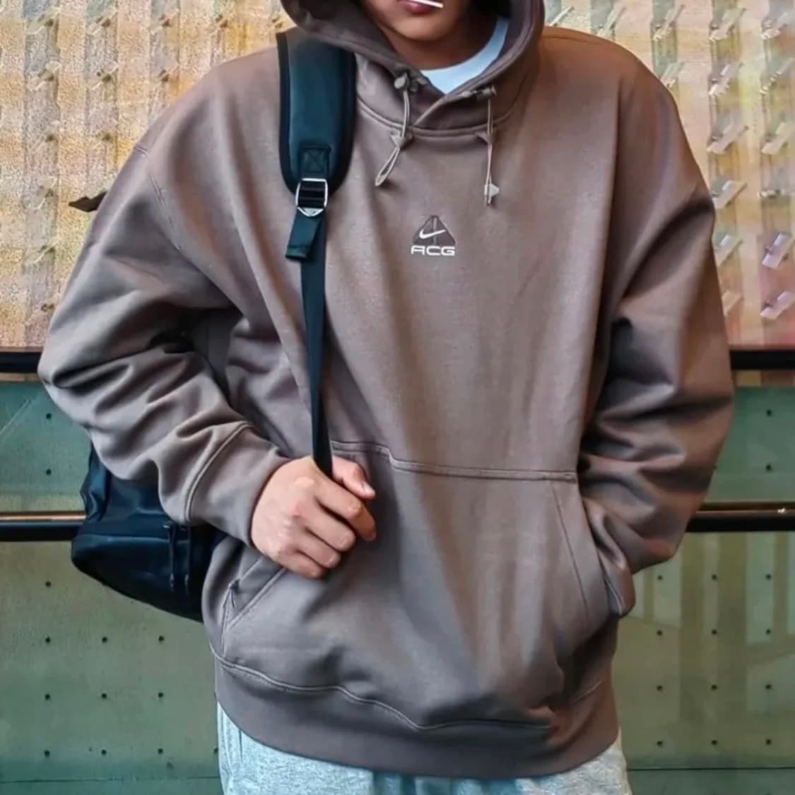 나이키 ACG 써마핏 플리스 풀오버 후드 올리브 그레이 상품이미지3