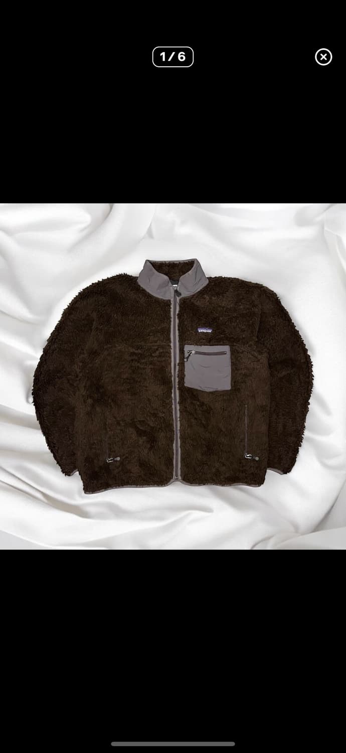 파타고니아 05s 딥파일 카디건 자켓 브라운 L 상품이미지1