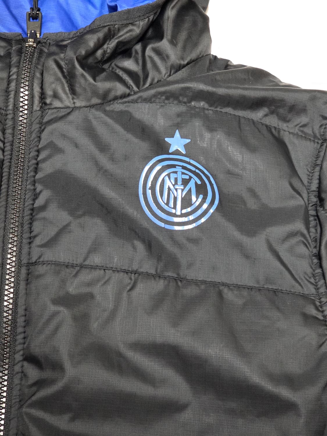 나이키 인터밀란 양면 경량 후디패딩 XL (실측 69/58) 블랙블루 상품이미지5