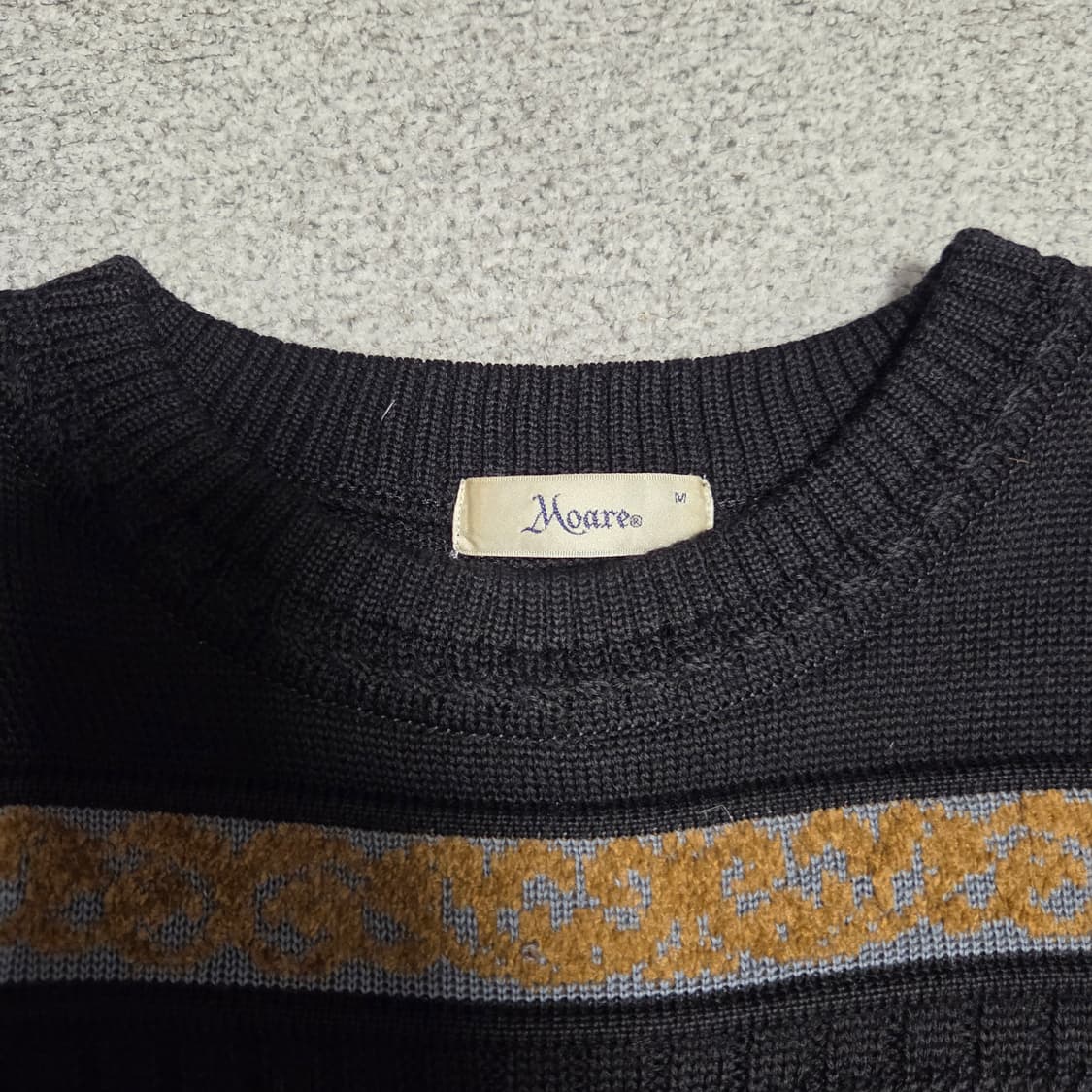 Moare 일본 빈티지 울 니트 L(100) 상품이미지3