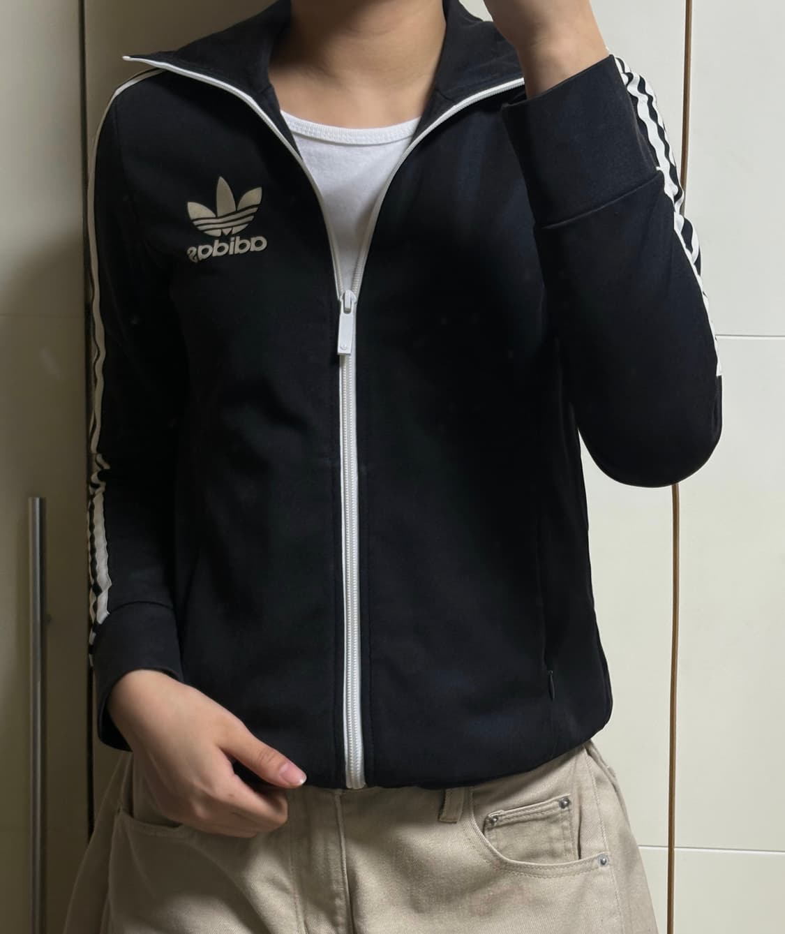 아디다스 기본 빅로고 블랙 져지 상품이미지1