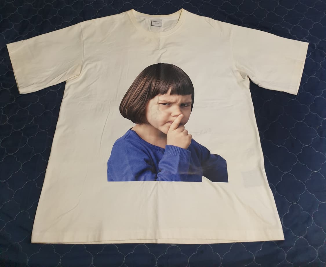 (18ss) 아크메드라비 베이비 페이스 백 레터링 반팔티 (2사이즈) 상품이미지1