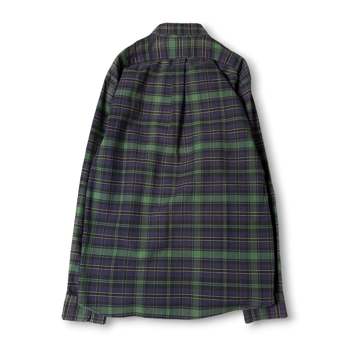 폴로 랄프로렌 퍼플 그린 체크 패턴 긴팔 셔츠 L 상품이미지3
