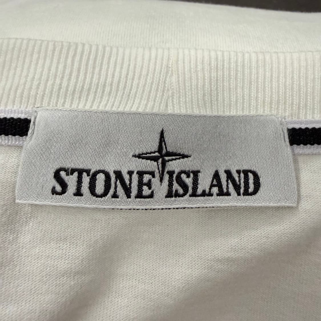 [정품/2XL] 스톤아일랜드 반팔티 화이트 c1 상품이미지4