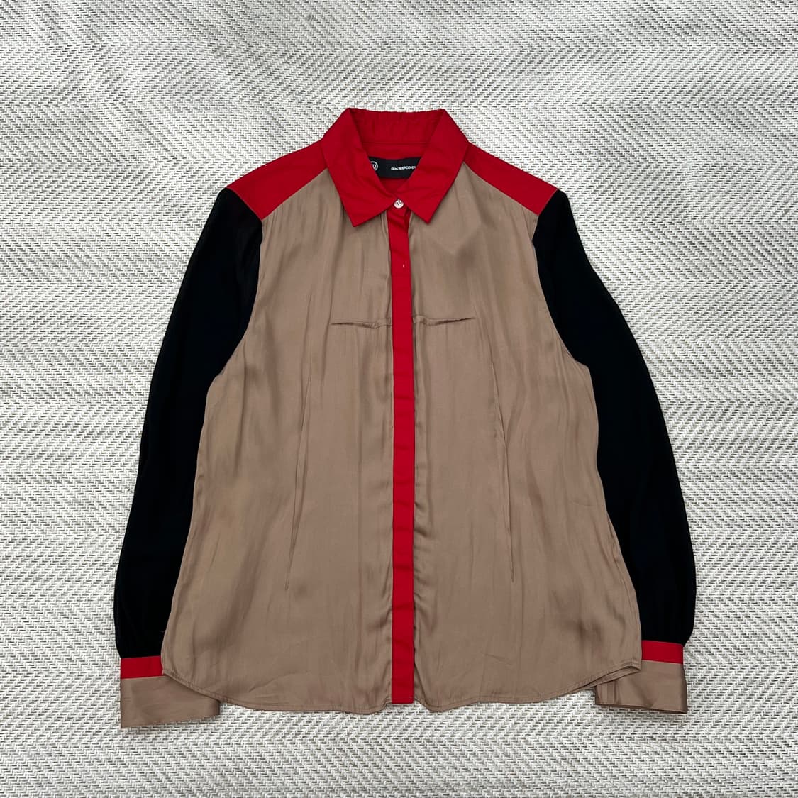 GUx언더커버 배색 블라우스 r2329 상품이미지1