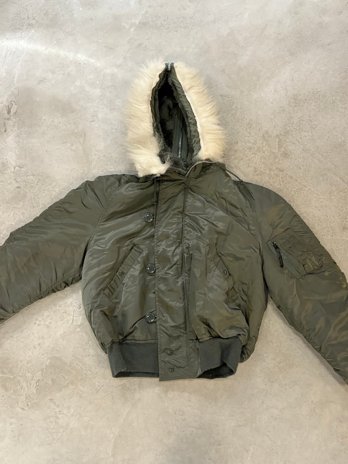 [XL] N2B 알파 인더스트리 USA 봄버 IDEAL 지퍼 군용 상품이미지1